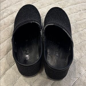 Dansko Black Textured Slip-On Clogs